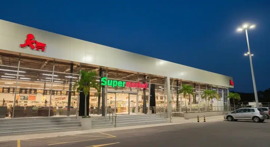 supermarket frente de loja