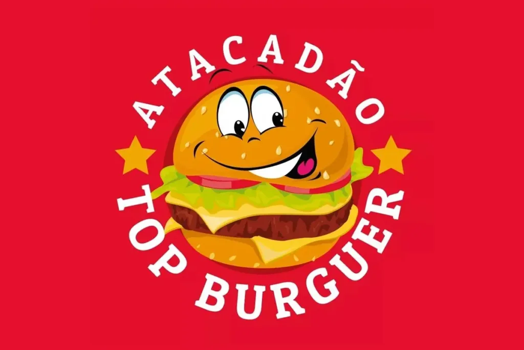 Atacadão top burguer logo
