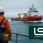 ls engenharia funcionario offshore observa embarcação