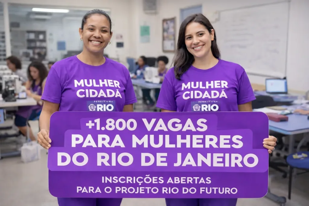 MAIS DE 1.800 VAGAS GRATUITAS PARA MULHERES NO RIO! Prefeitura e SENAC abrem cursos de tecnologia, gastronomia, beleza e gestão